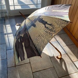 🍀Vintage Salamander Gustave Caillebotte Paris Street Umbrella